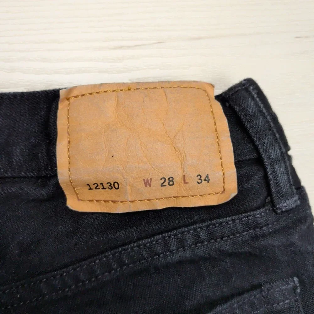 Buck Mason Jeans Mens 28x31 Black‎ Maverick Slim Fit Japanese Denim Button Fly